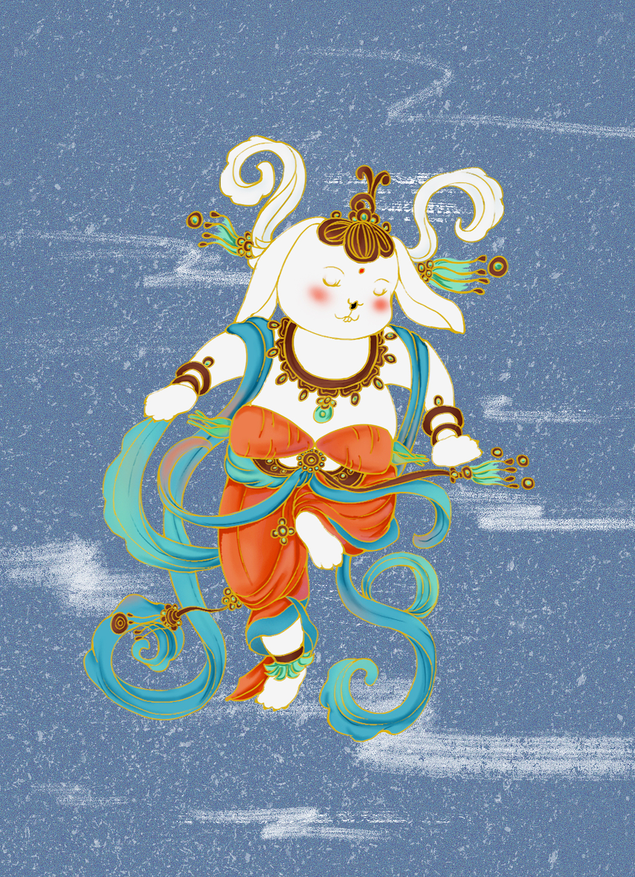 敦煌兔子（图ZMzI5MTQzMTA4） - 创作习作 - 站酷设计师ali314原创素材 - 站酷ZCOOL