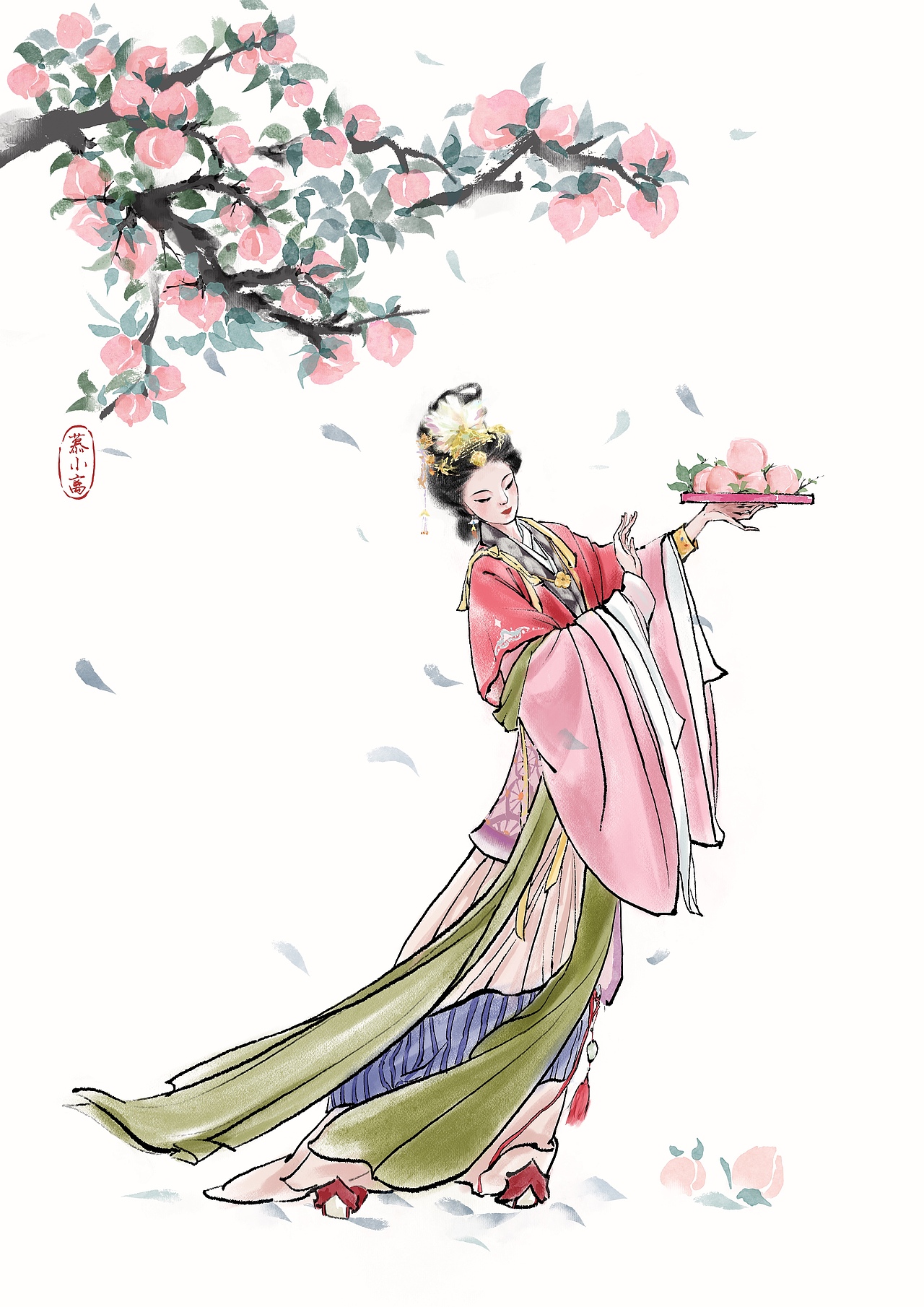 西池蟠桃子 一实三千年（图ZMzM1MjMxMjY0） - 创作习作 - 站酷设计师l慕小离原创素材 - 站酷ZCOOL