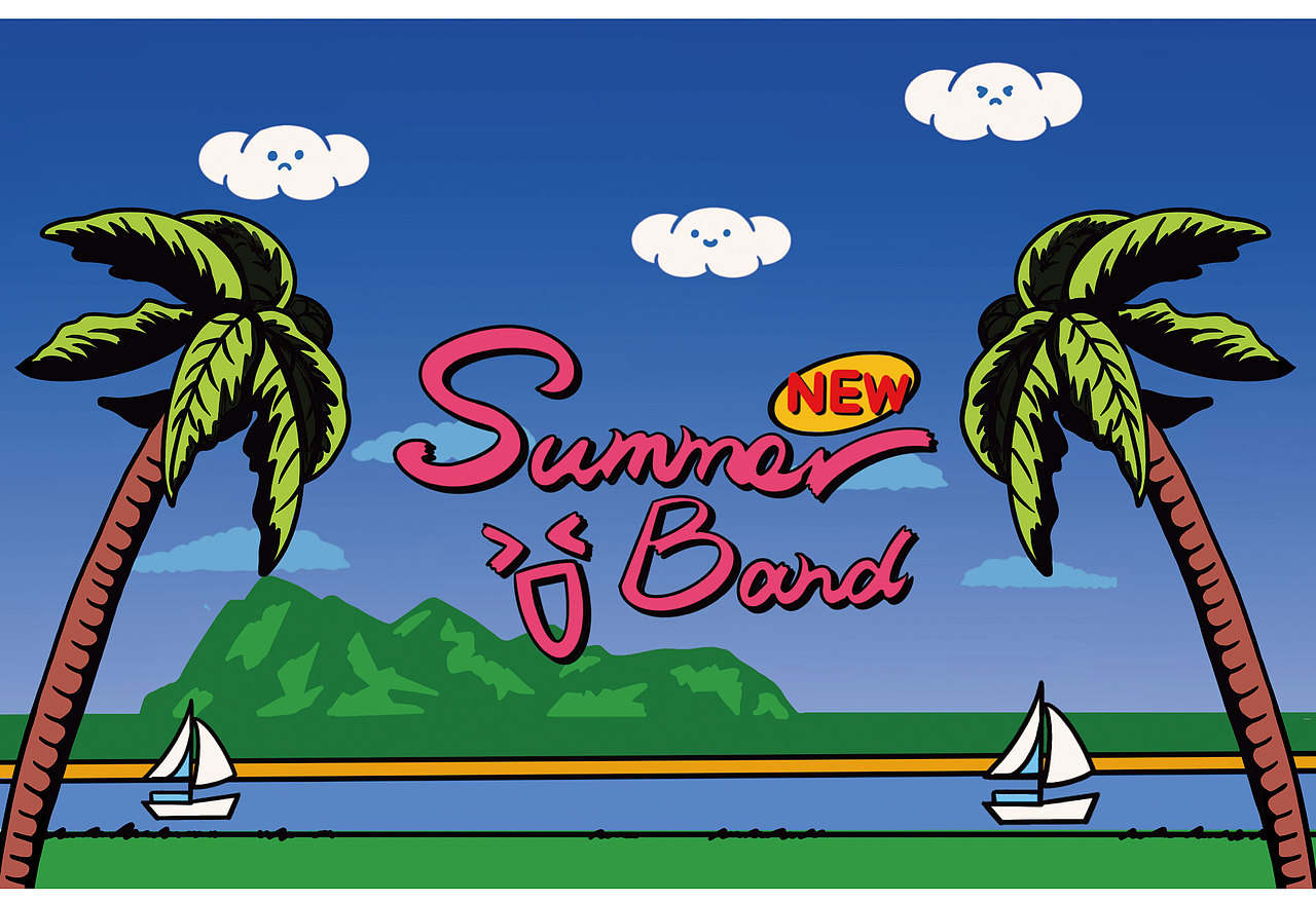 原创插画-夏日乐队Summer Band（图ZMzEzNjgzMzY0） - 商业插画 - 站酷设计师片刻文创原创素材 - 站酷ZCOOL