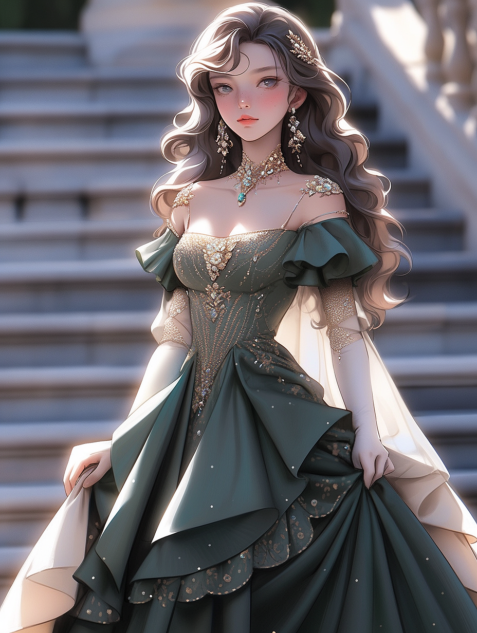 【AI探索】华丽的礼服系列（14）