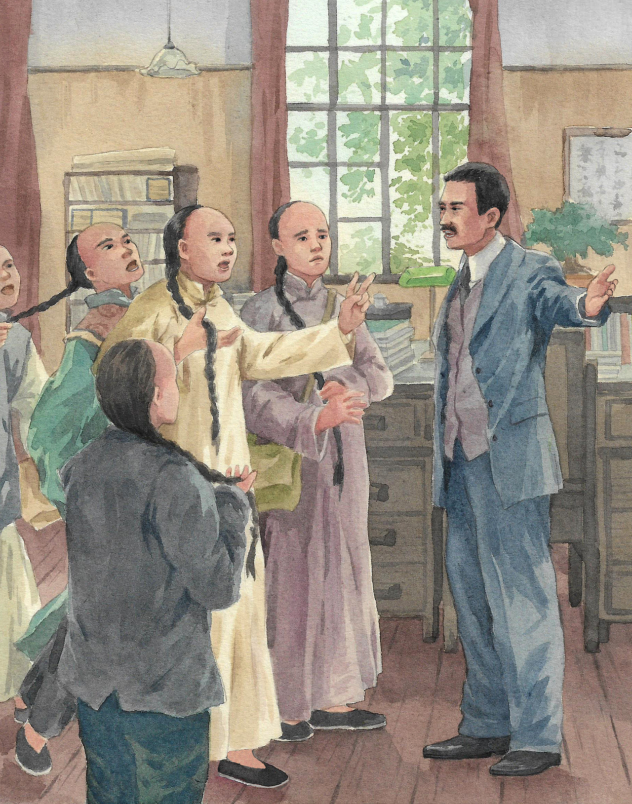 呐喊(水彩插图已出版)