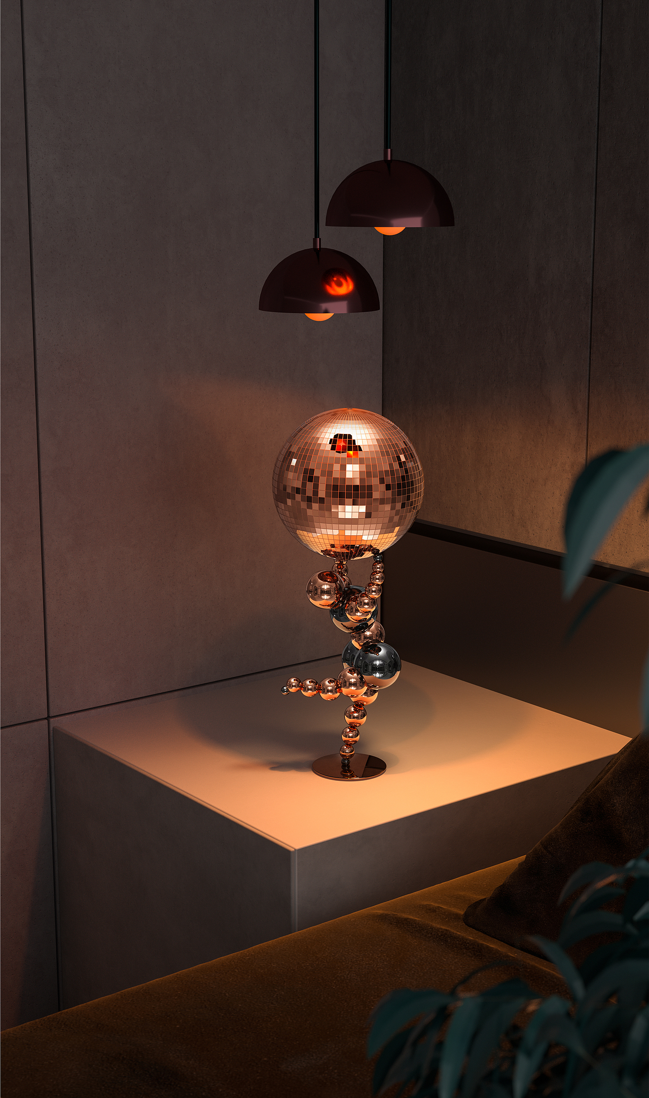 去年的一些艺术摆件场景渲染