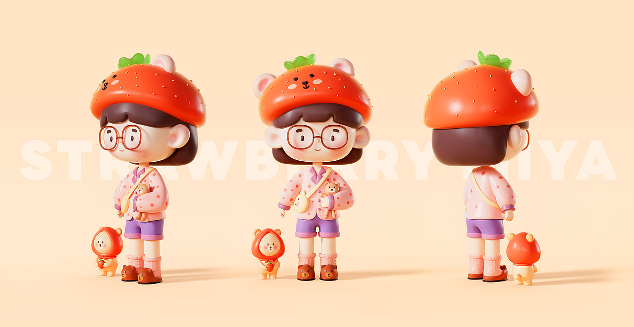 原创IP形象设计 - MIYA的美食研究计划