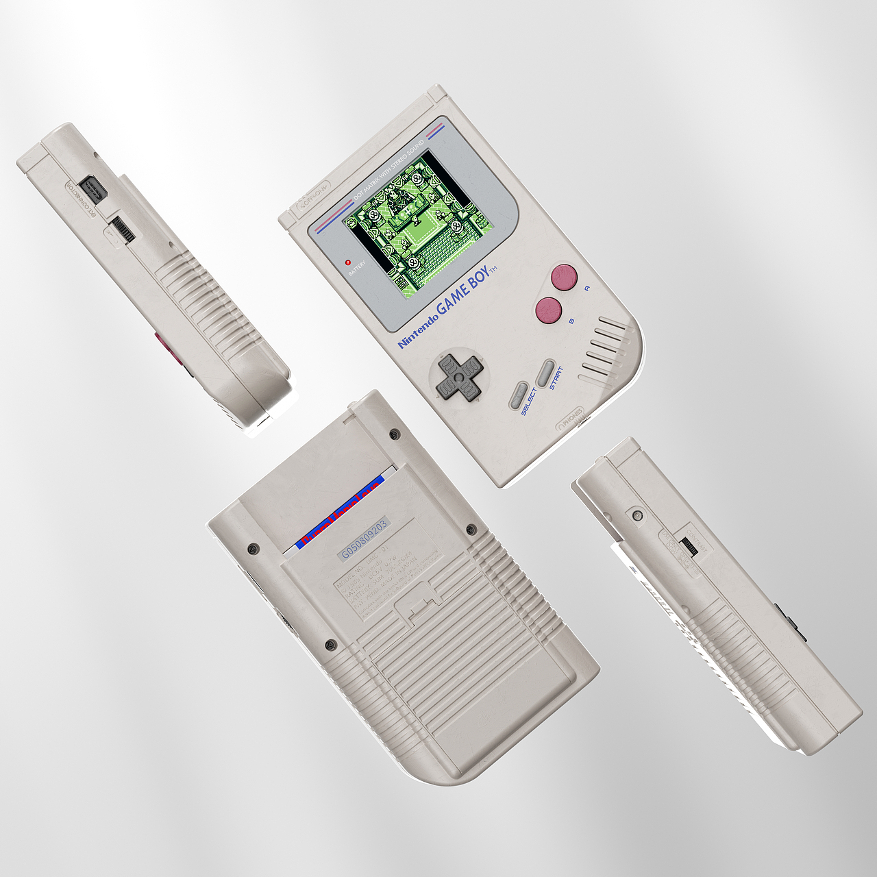 任天堂 game boy 游戏机渲染（图ZMzU0MDE2NTg0） - 动画/影视 - 站酷设计师大才_DC原创素材 - 站酷ZCOOL