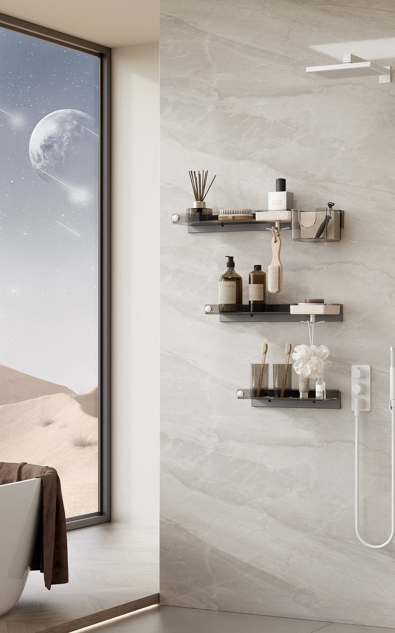 卫浴小天地,拼出大“宇宙”
<br>模块可DIY拼接,收纳喜好自己拼