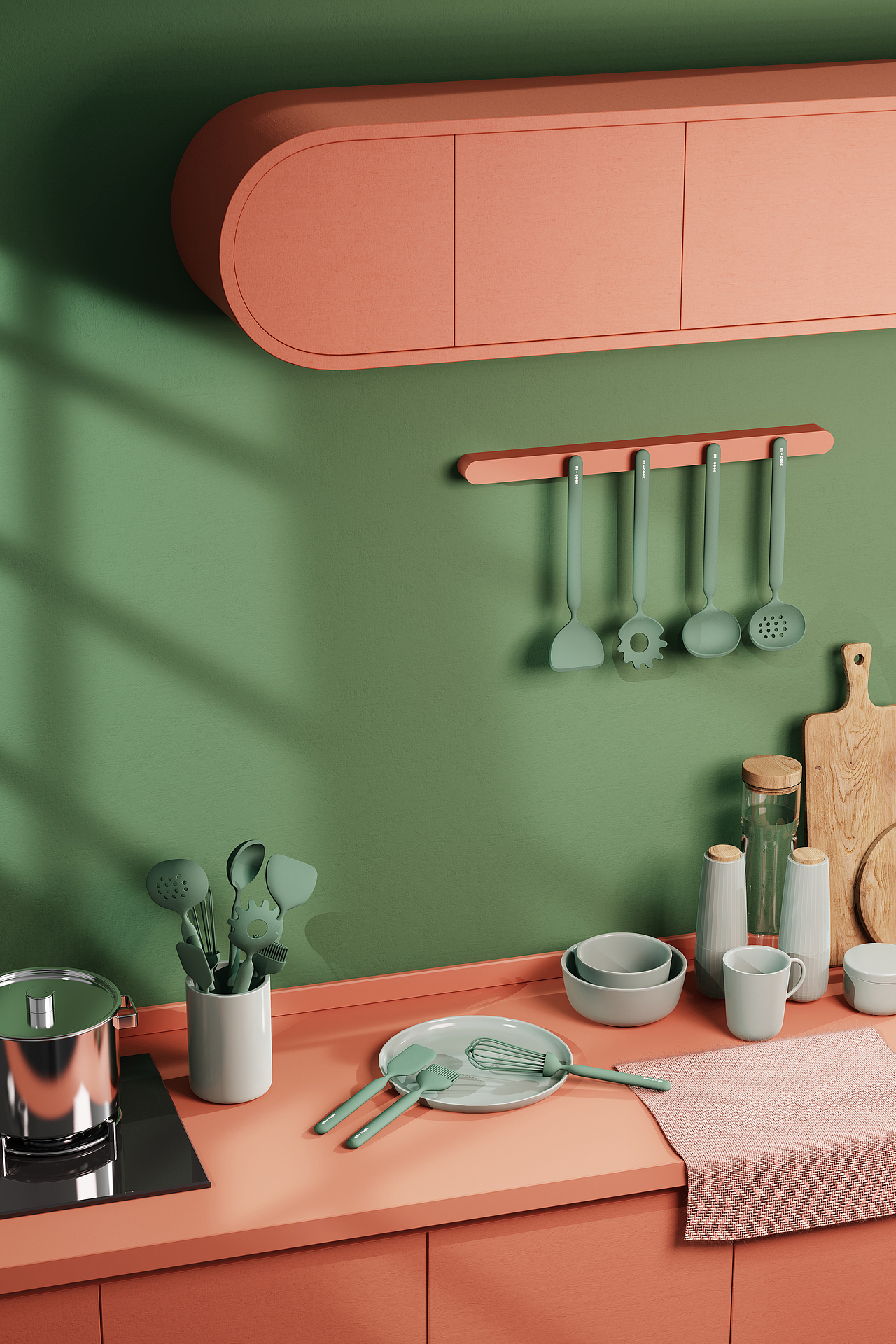 厨房/磁吸锅铲套装外观设计（图ZMzE2NzkyNjE2） - 生活用品 - 站酷设计师littlefan零原创素材 - 站酷ZCOOL