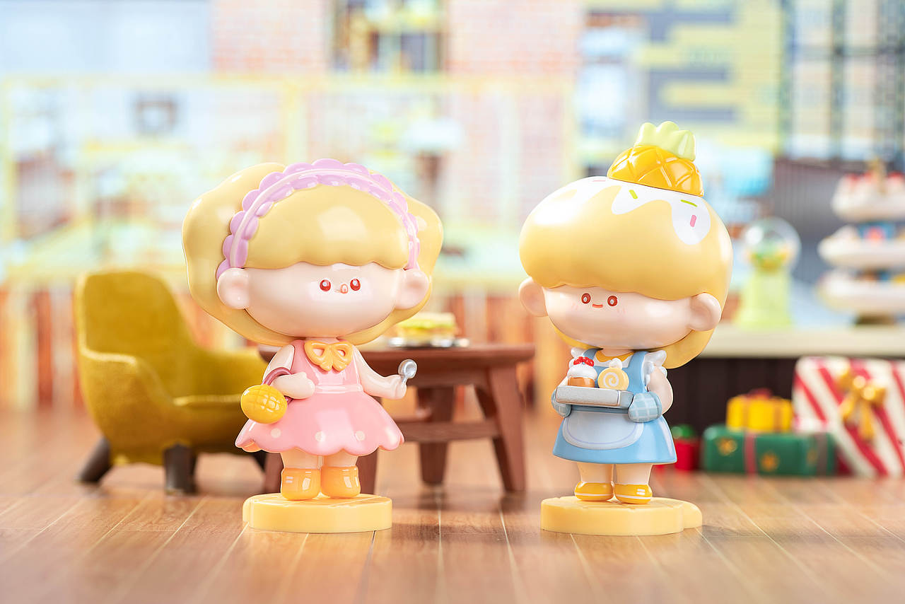 潮玩盲盒 包包兄妹bread bao&bao面包工坊系列创意摆件