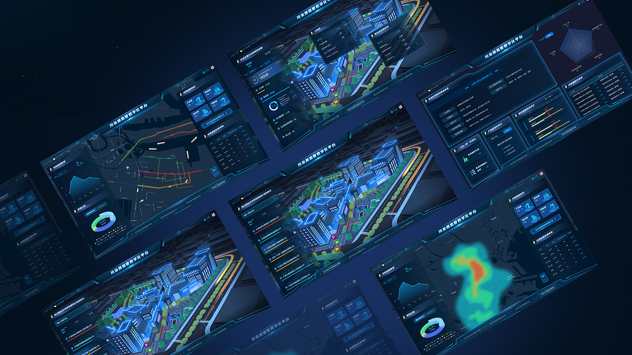污染源监管数字化大屏|数据可视化大屏