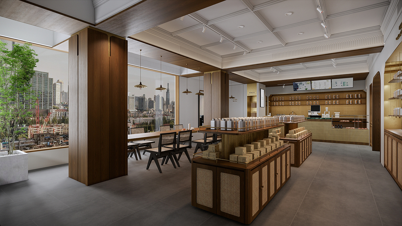 DAA 成象裝飾 | 觀山不語,落葉為茶（图ZMzA3OTE1Mjky） - 商业空间设计 - 站酷设计师DAA空间全案原创素材 - 站酷ZCOOL