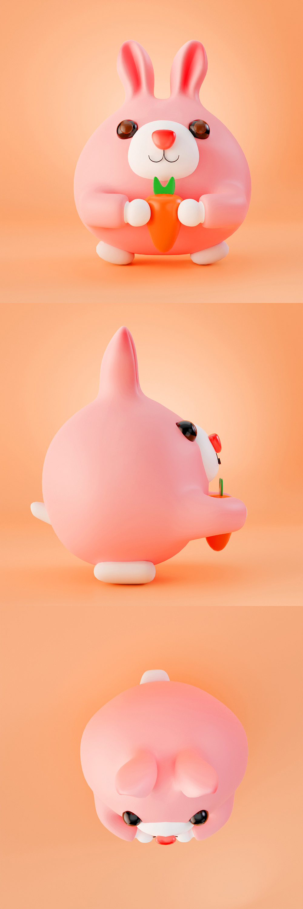 3D作品 | 把家里的玩具兔子建成模型怎么样?