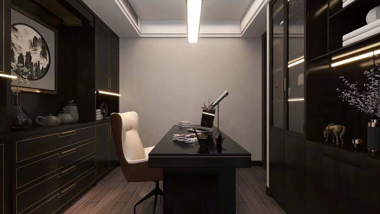 装修案例90平新中式风格--典雅大气精致