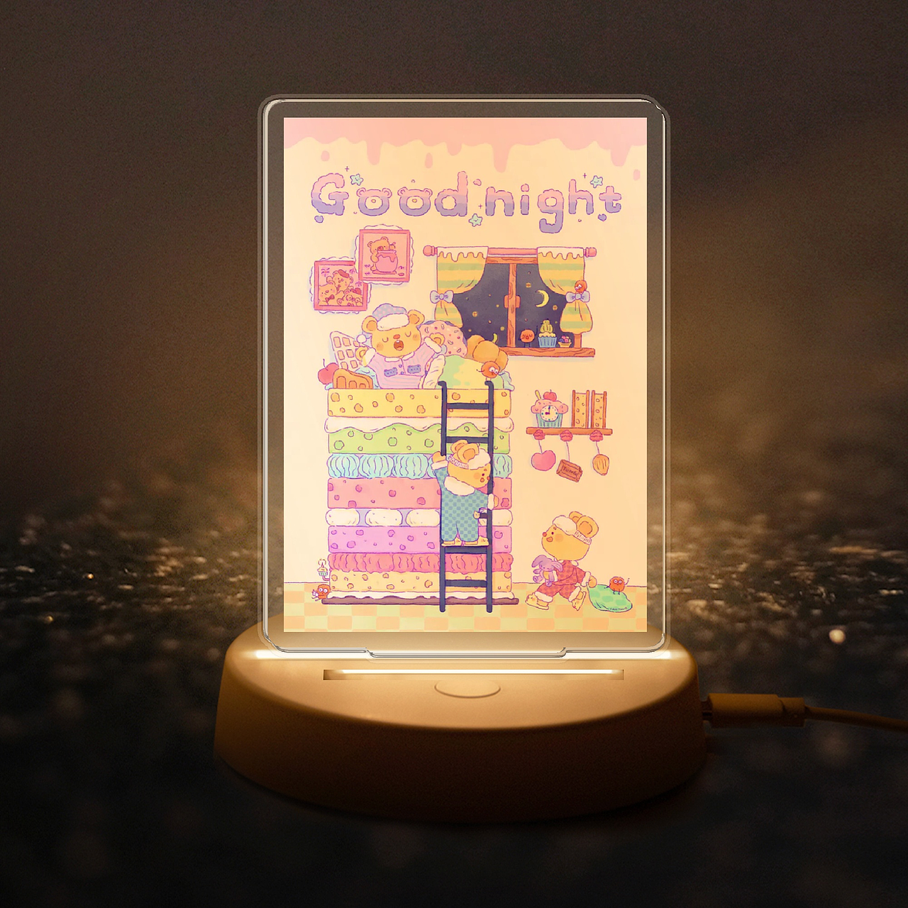 甜品系列插画之甜品小熊