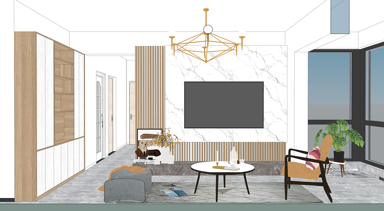 113平四房温暖的家