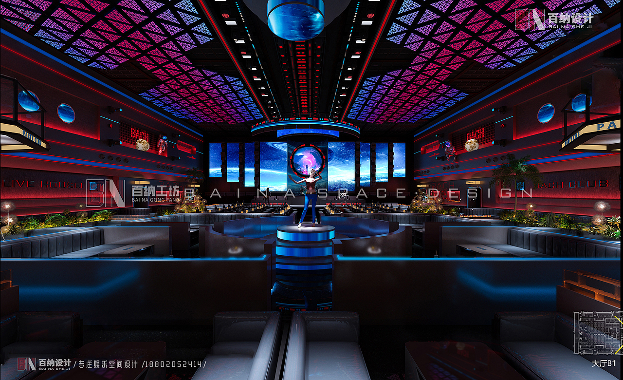 酒吧设计|LIVE HOUSE设计案例（图ZMzQ4NDY4NjA0） - 商业空间设计 - 站酷设计师百纳酒吧KTV设计原创素材 - 站酷ZCOOL