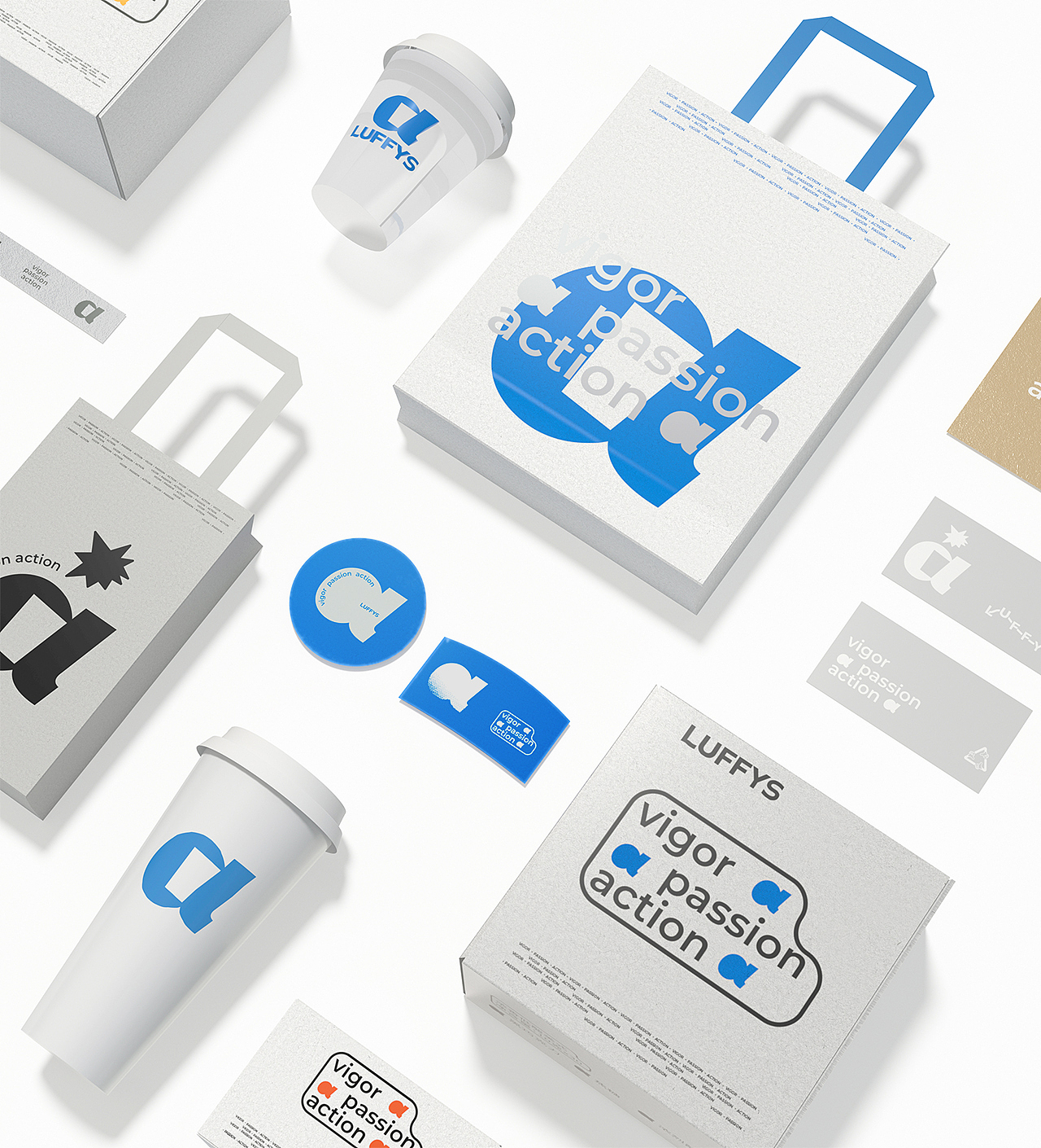 LUFFYS 咖啡餐饮品牌形象设计（图ZMzM4MDg3MDM2） - 品牌 - 站酷设计师十万为什么原创素材 - 站酷ZCOOL