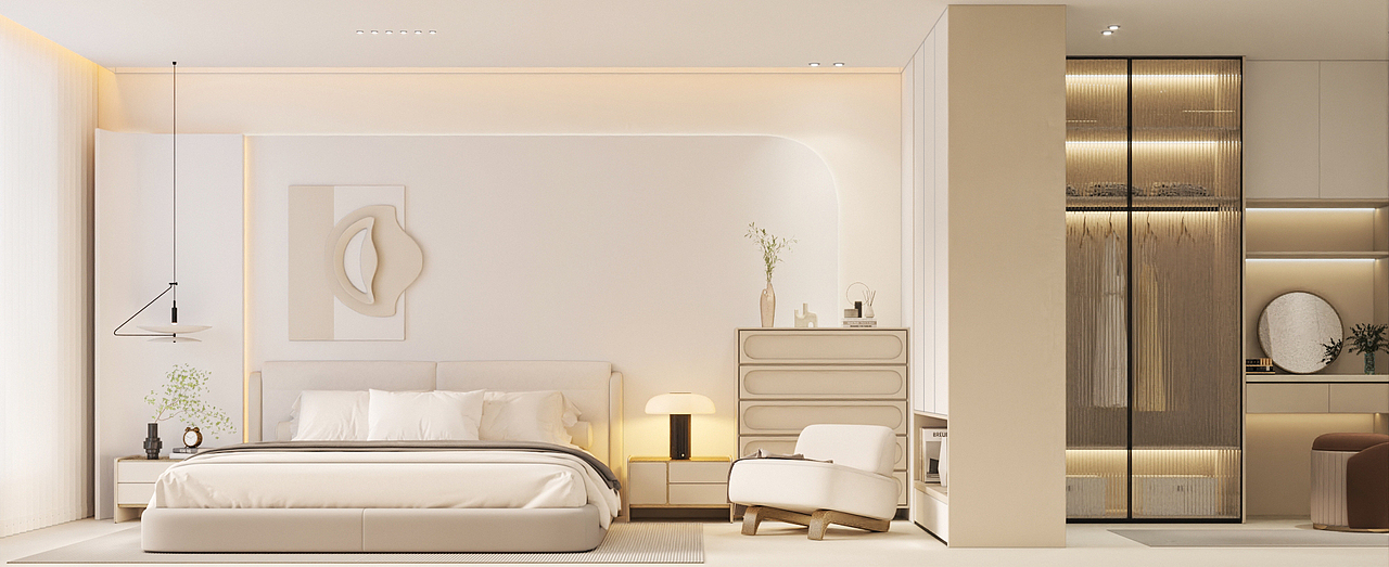 沈阳佳和新城280平奶油风别墅样板间