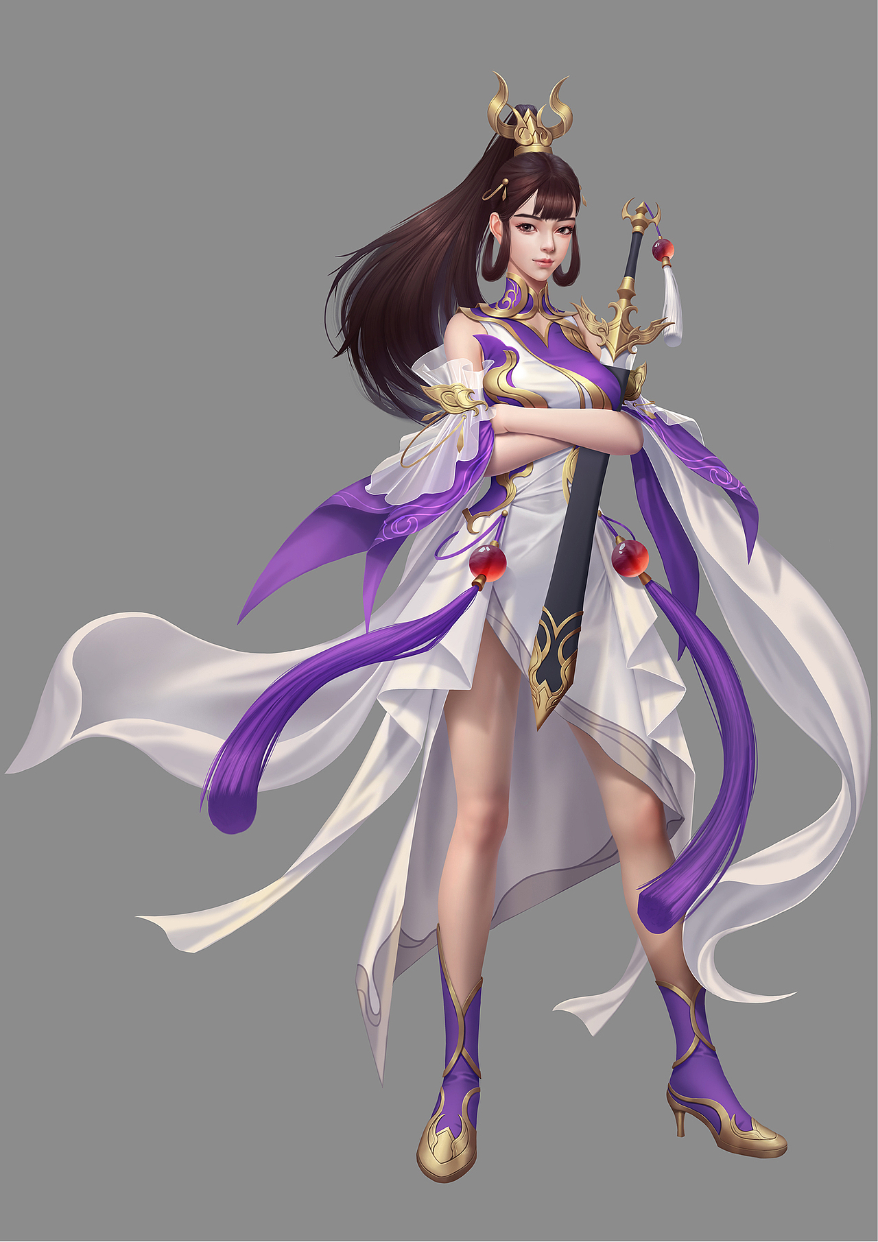 中国风角色立绘（图ZMzEzMzk0NDY4） - 游戏原画 - 站酷设计师米画师隐匿原创素材 - 站酷ZCOOL