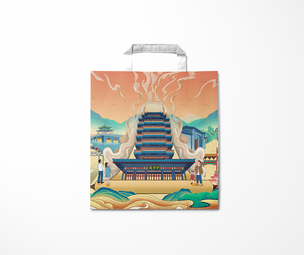 城市印象|淄博地標(biāo)|國風(fēng)插畫（圖ZMzQzMDc0NzQ4） - 商業(yè)插畫 - 站酷設(shè)計師泓宇視界原創(chuàng)素材 - 站酷ZCOOL