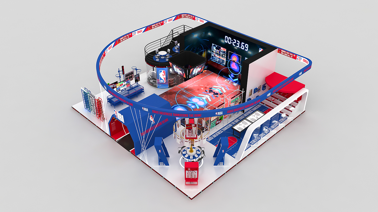 【投标稿】澳门BEYOND国际科技创新博览会 NBA展台设计