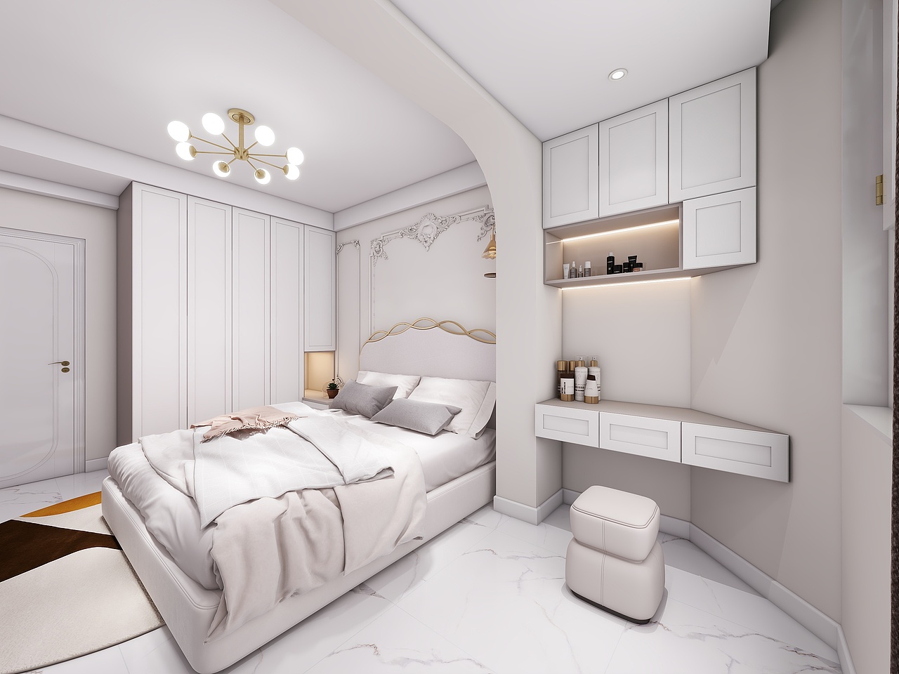 四川成都新鸿路119号院(150平方法式现代复式五居室)