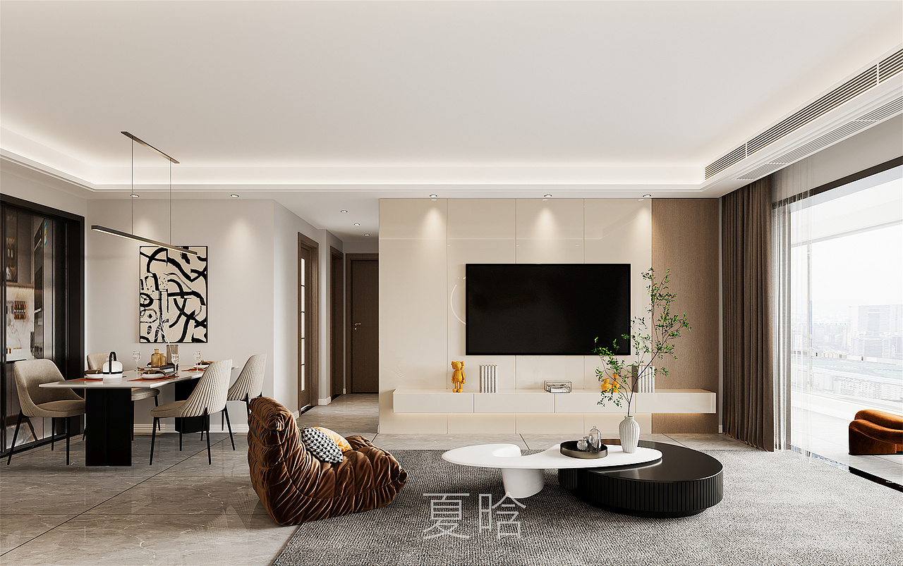 新中式简约客厅卧室装修（图ZMzI2MjE2MDky） - 家装设计 - 站酷设计师夏晗12原创素材 - 站酷ZCOOL