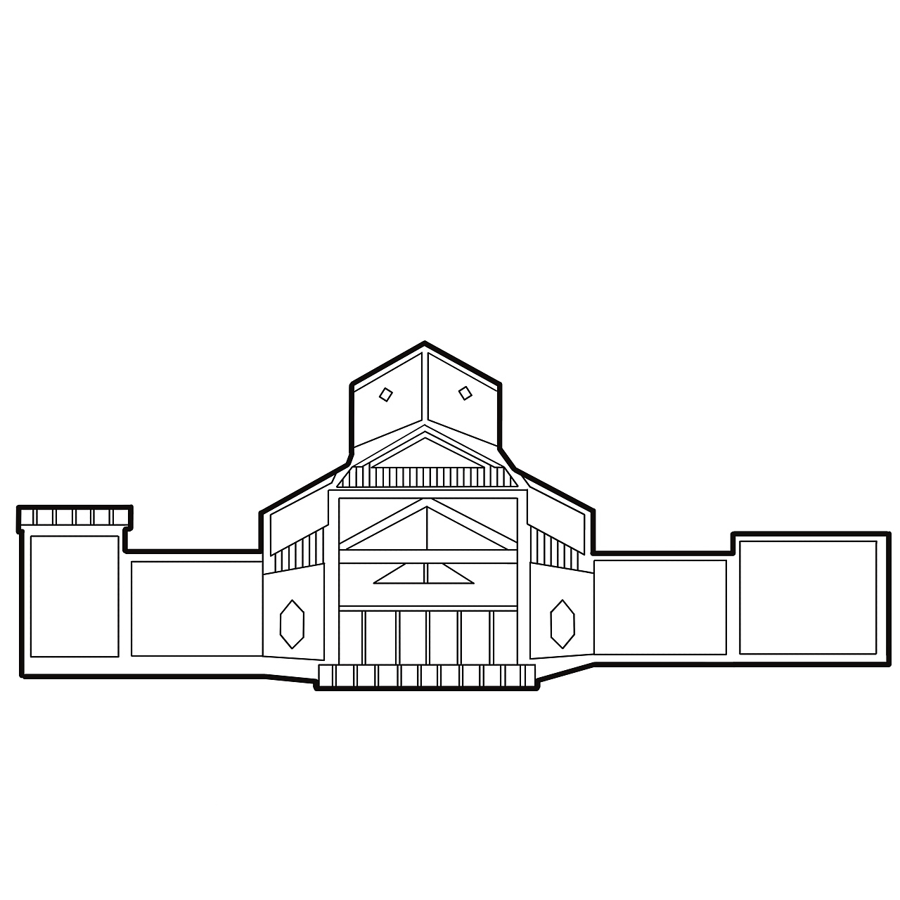 中国建筑线稿集合_夏日青青-站酷zcool