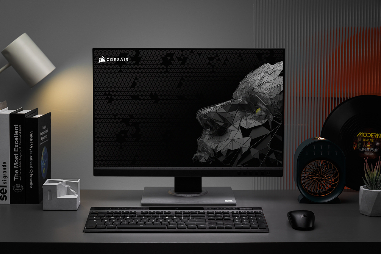 美商海盗船 K100 AIR 无线多模商务机械键盘