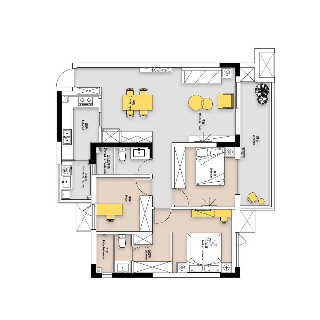 116㎡简约实用又时尚,有种淡妆浓抹总相宜的从容之美~