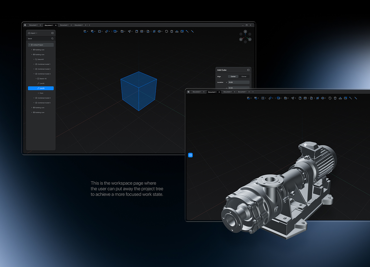 [Quanta] All-in-one Cax建模平台（图ZMzY3MTE5MDM2） - 软件界面 - 站酷设计师NoahE原创素材 - 站酷ZCOOL