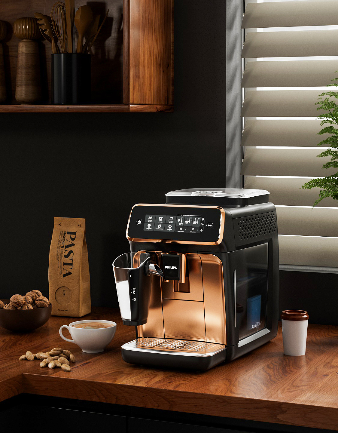 飞利浦咖啡机渲染