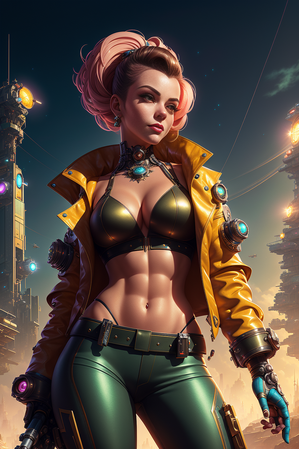 AIGC_朋克风角色01（图ZMzM5NDkyMTQ4） - 艺术插画 - 站酷设计师寻找八大原创素材 - 站酷ZCOOL