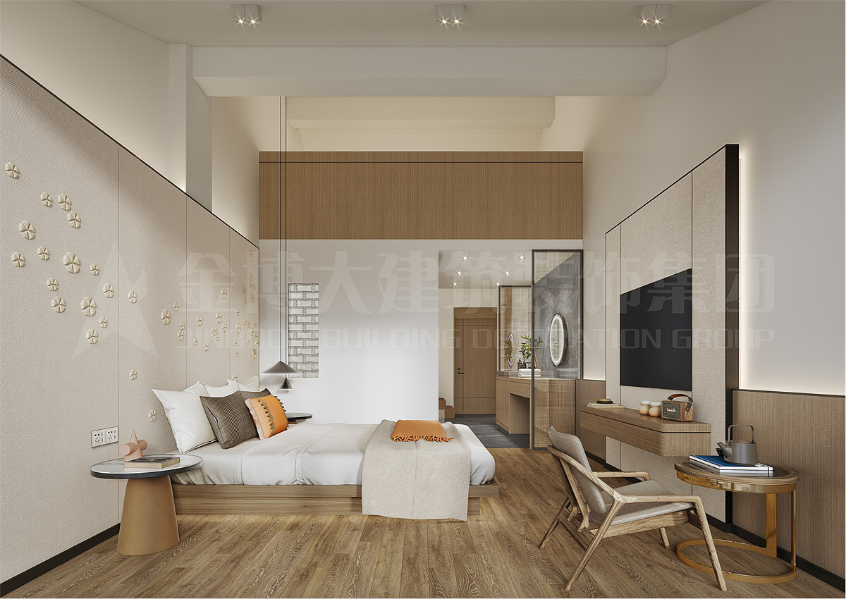 河南洛阳老君山栖梦民宿装修设计效果图（图ZMzMxMzQzNDk2） - 酒店餐饮设计 - 站酷设计师金博大建筑装饰原创素材 - 站酷ZCOOL