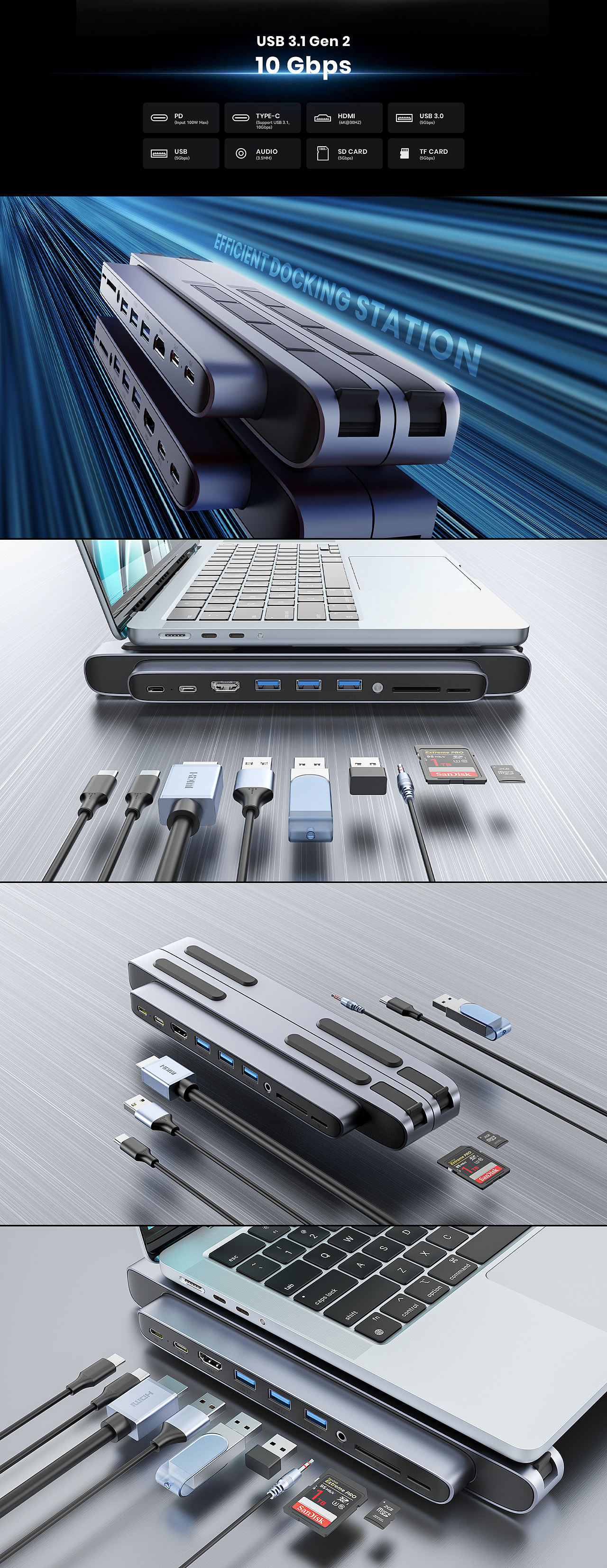 4090没了你我怎么活！[拓展坞支架+透明键盘产品渲染]（图ZMzM1MzU3OTEy） - 电商 - 站酷设计师达灵Design原创素材 - 站酷ZCOOL