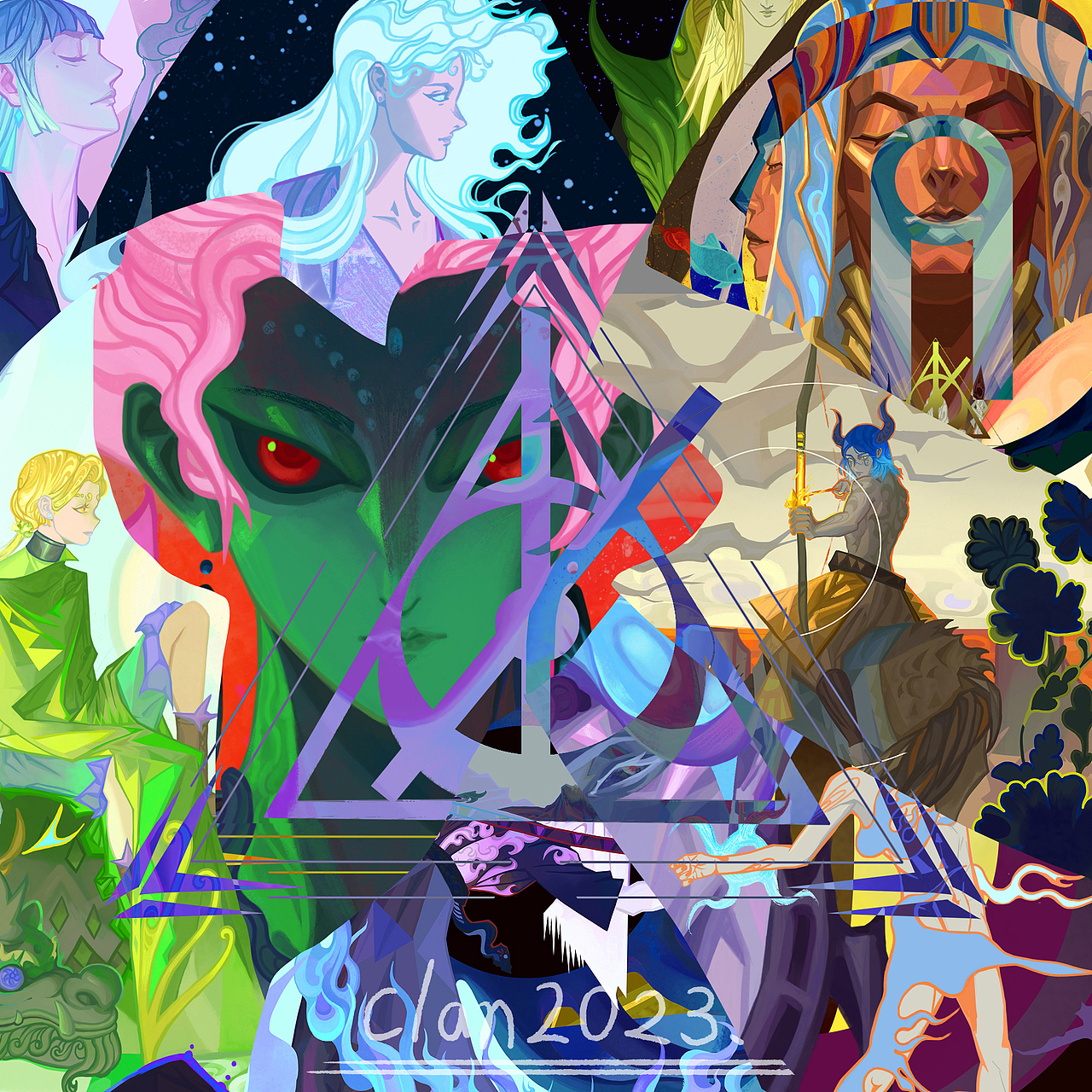 【氏族clan】illustrations in 2023（图ZMzU3MzM5MTY0） - 商业插画 - 站酷设计师Aro山间毒虫原创素材 - 站酷ZCOOL