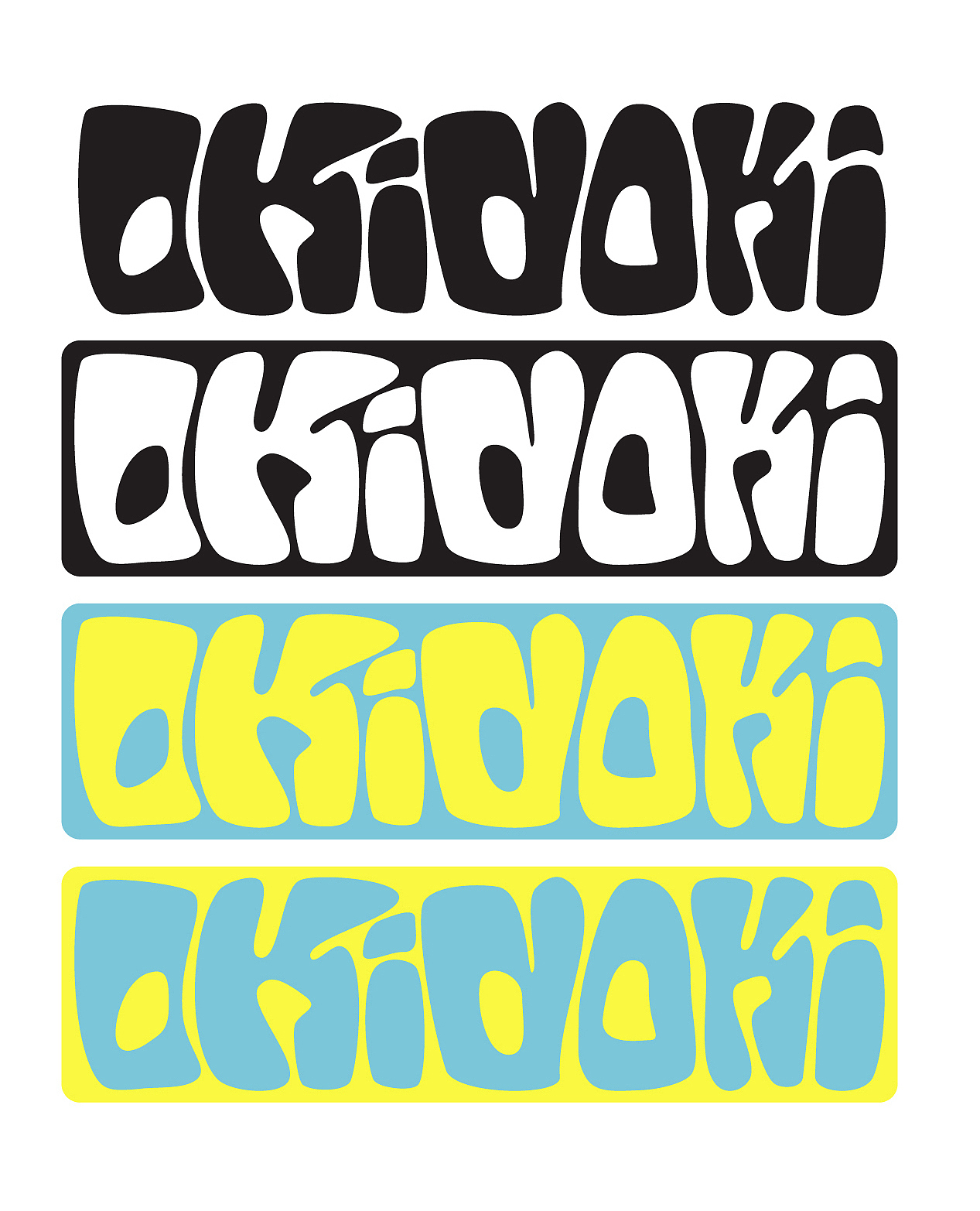 Oki Doki品牌集成店LOGO字体海报设计(2021)