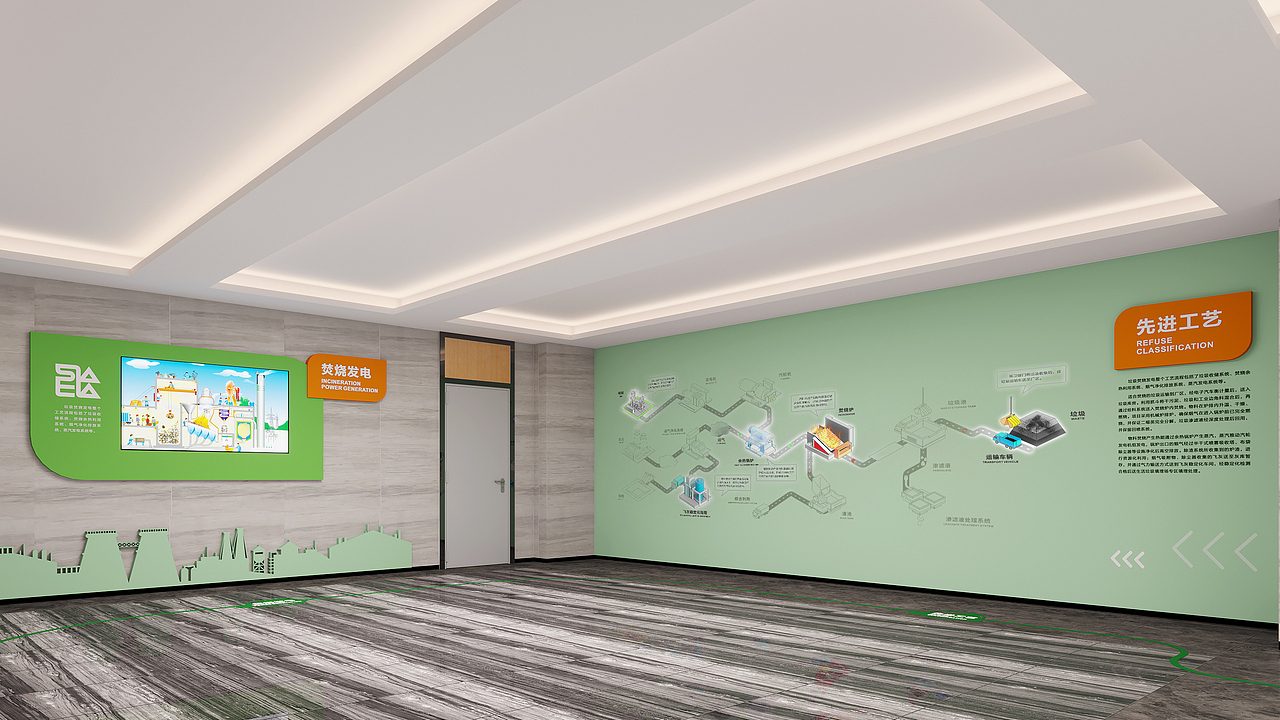 【展厅作品】深能环保化州能源生态园科普展馆(飞机稿)（图ZMzY0MjA3OTMy） - 展陈设计 - 站酷设计师萧香若曦原创素材 - 站酷ZCOOL