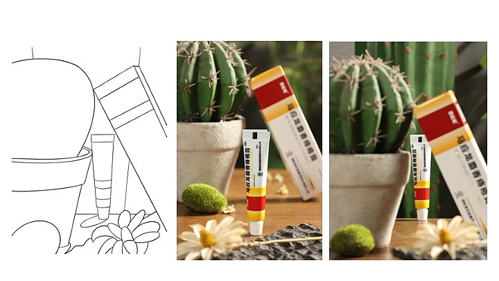 【产品拍摄】马应龙静物小场景拍摄