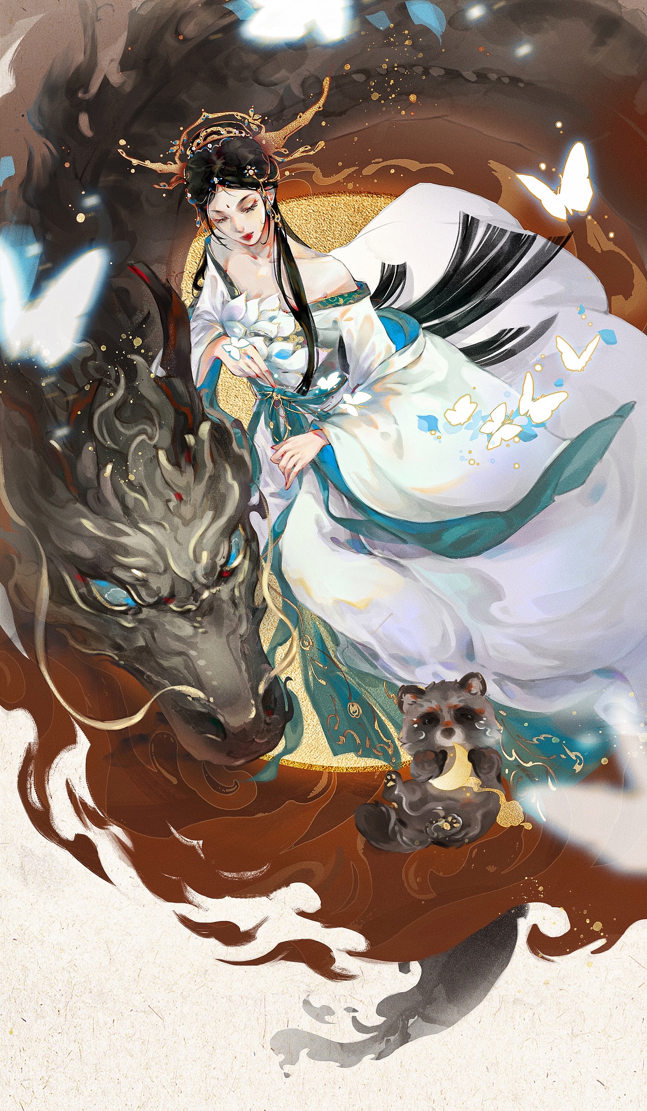 #WOW「指月录」二十八星宿氐土貉（图ZMzE0Mzk5ODYw） - 商业插画 - 站酷设计师四野吃鱼原创素材 - 站酷ZCOOL