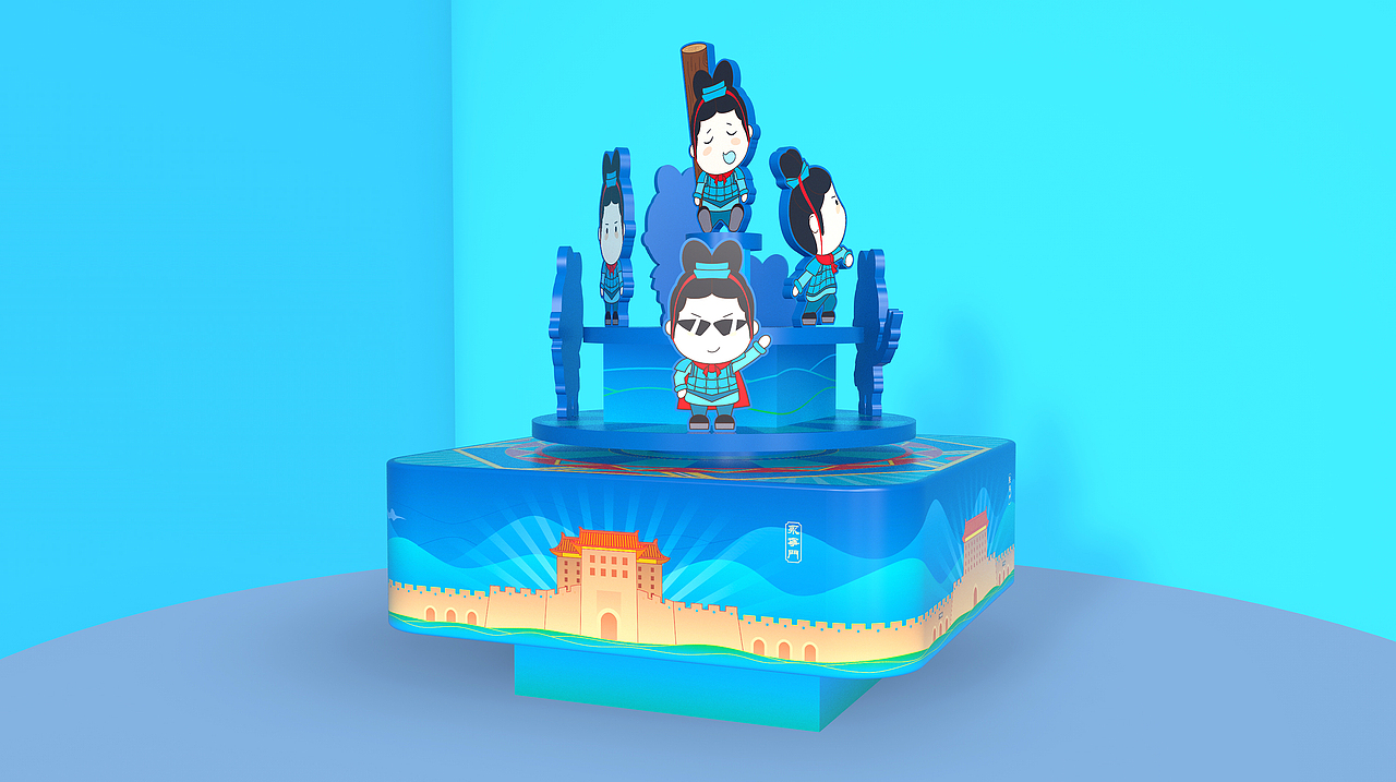 西安城墙&兵马俑八音盒文创产品