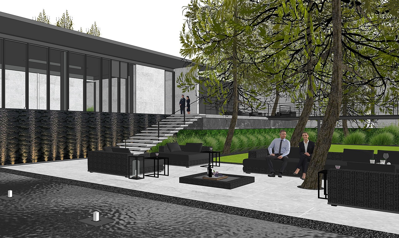 重庆龙湖紫云赋示范区景观SU模型下载