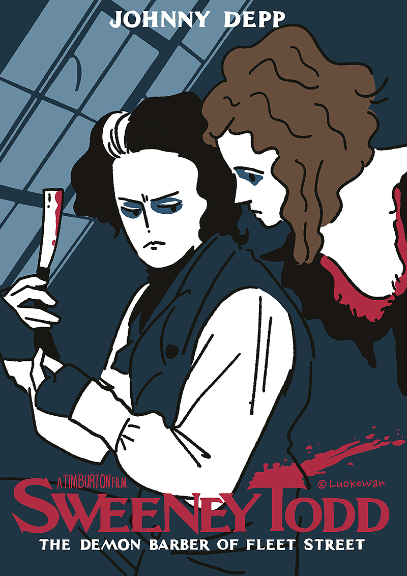 原创手绘插画电影海报（三）（图ZMzQ2MTM3MzEy） - 艺术插画 - 站酷设计师LuokeWan原创素材 - 站酷ZCOOL
