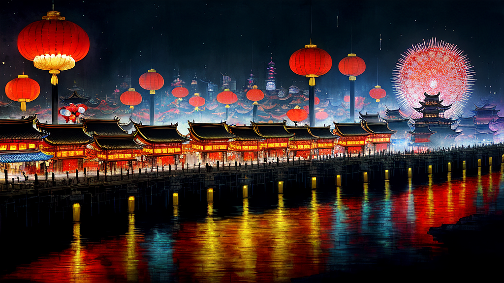 AI设计软件《如兔》内测文字生成图画。