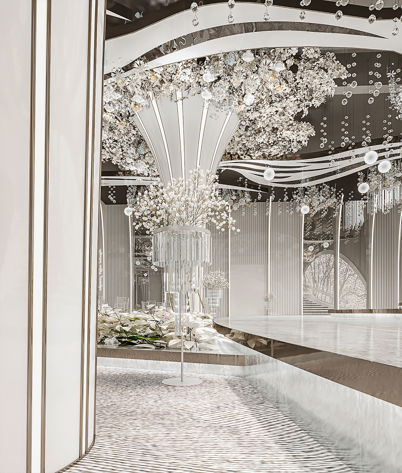 婚礼现场效果图表现（图ZMzAxNDU3NDY0） - 酒店餐饮设计 - 站酷设计师卓尚表现设计原创素材 - 站酷ZCOOL