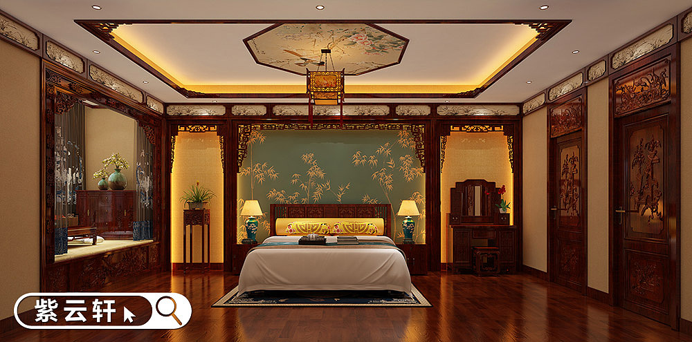 甘肃中式家庭装修设计室内简约奢华大气（图ZMzM0NzI1MDMy） - 家装设计 - 站酷设计师紫云轩中式原创素材 - 站酷ZCOOL