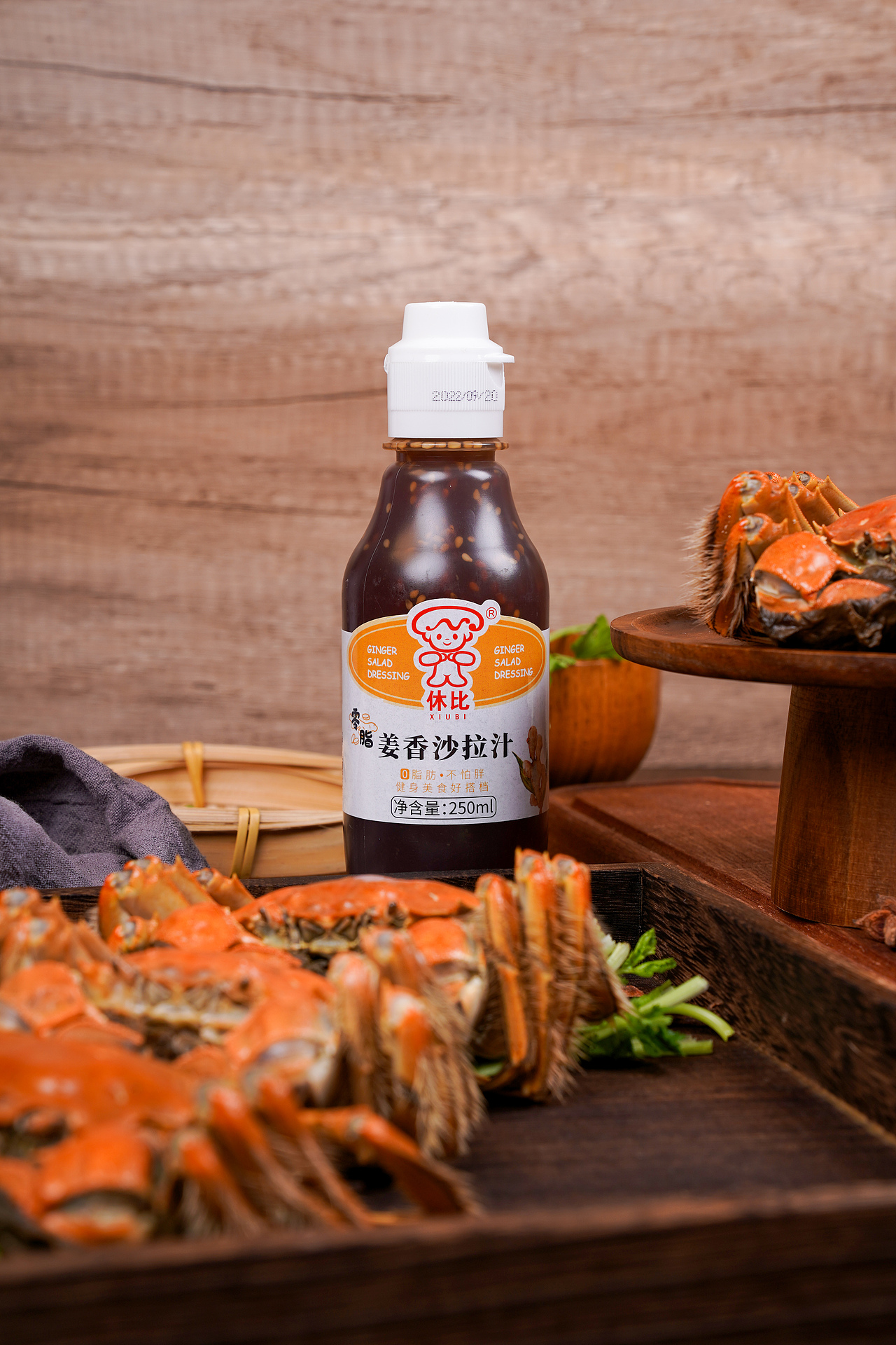 大闸蟹--姜香沙拉汁（图ZMzUyODI3MTE2） - 美食摄影 - 站酷设计师休比海苏原创素材 - 站酷ZCOOL