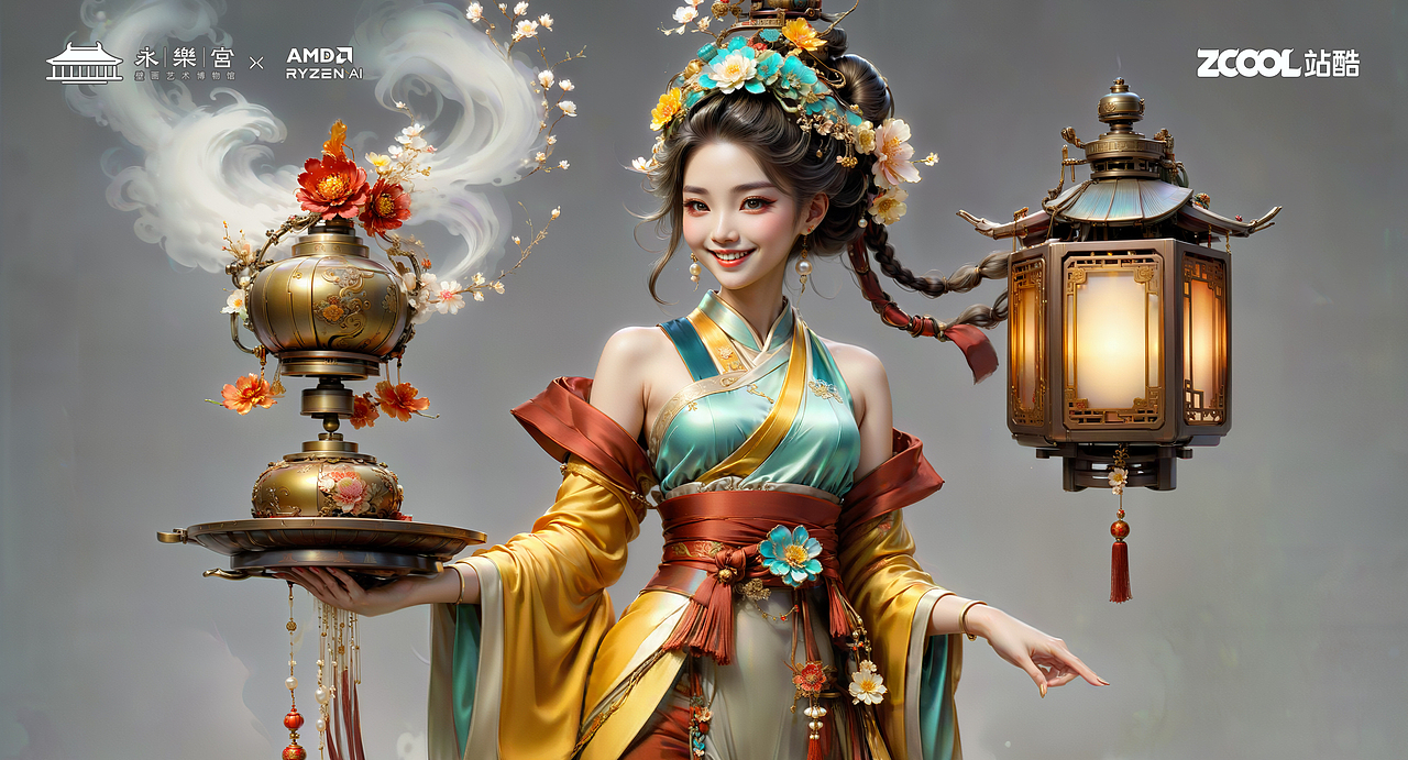朝元群仙 赛博集结（图ZMzU4NjcyMjc2） - AI作品 - 站酷设计师鲨鱼丹原创素材 - 站酷ZCOOL