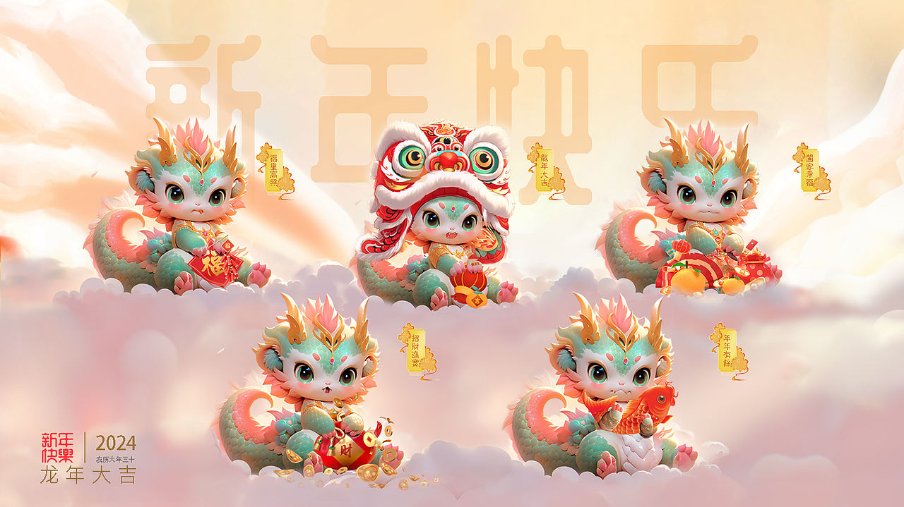 2024青龙 整合 | IP全案 | 原创潮玩IP | IP图库(图ZMzU0NzY5OTIw) - IP形象 - 站酷设计师ANXIAOYAO9981原创素材 - 站酷ZCOOL
