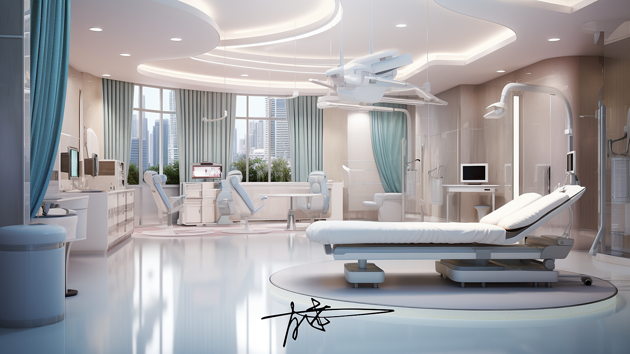 深圳美容医院设计 深圳医学美容医院装修 大健康设计