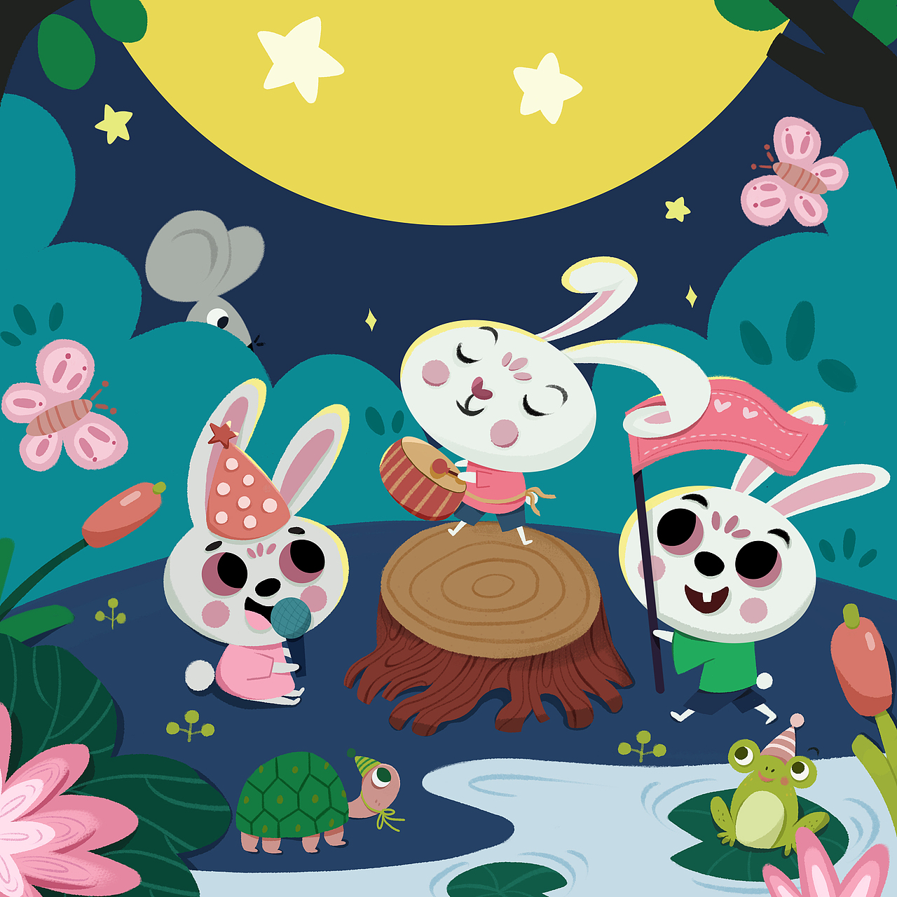 中秋节插画（图ZMzUwMjg0NDEy） - 商业插画 - 站酷设计师彩点点原创素材 - 站酷ZCOOL