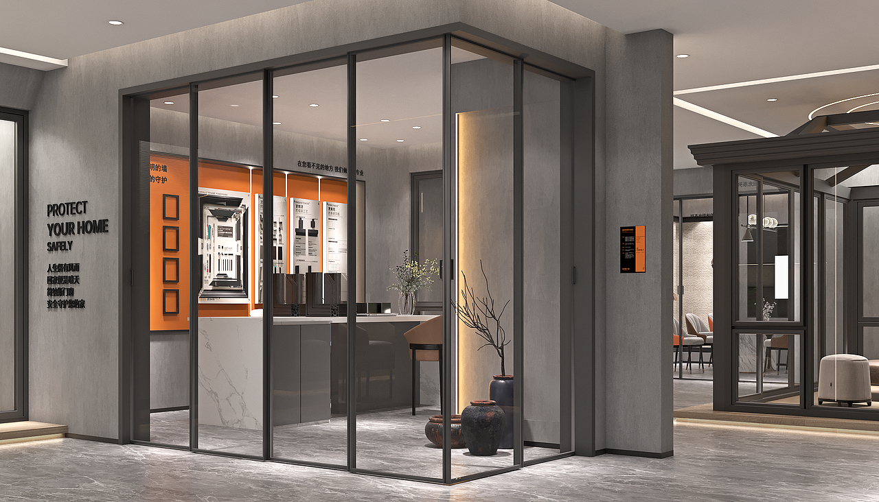 门窗展厅店面 展示设计分享 希望能提供不同的思路